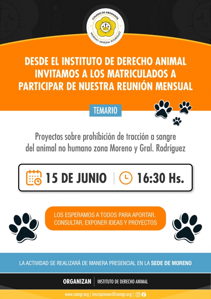 REUNIÓN INSTITUTI DE DERECHO ANIMAL